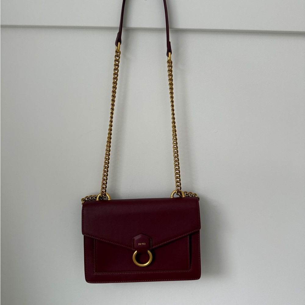 JW PEI Burgundy Crossbody Envelope Bag - Picture 2 of 6